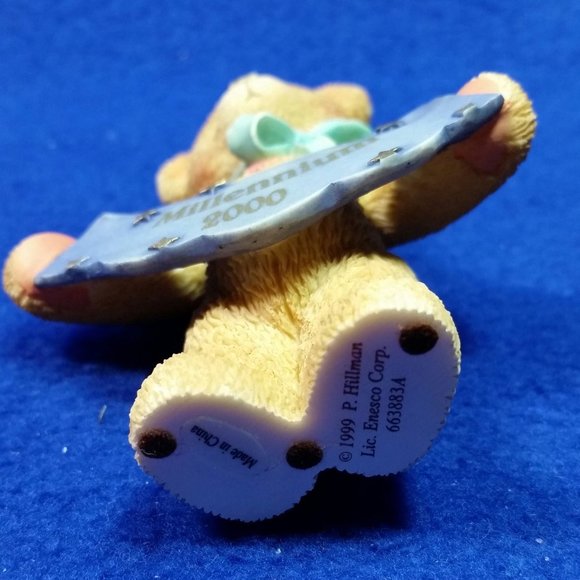 Cherished Teddies Millennium 2000 Figurine Enesco 663883A Avon Exclusive No Box - Picture 10 of 10
